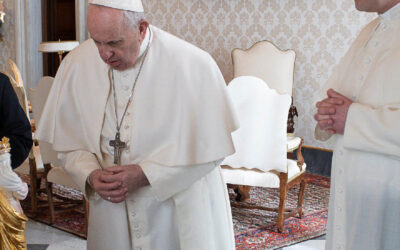Les chanoines de Beauchêne reçus par le pape François au Vatican